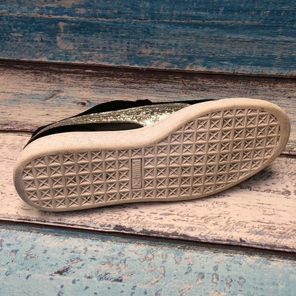 Womens Puma Basket Heart Glitter Sneakers Size 8 - Picture 8 of 8